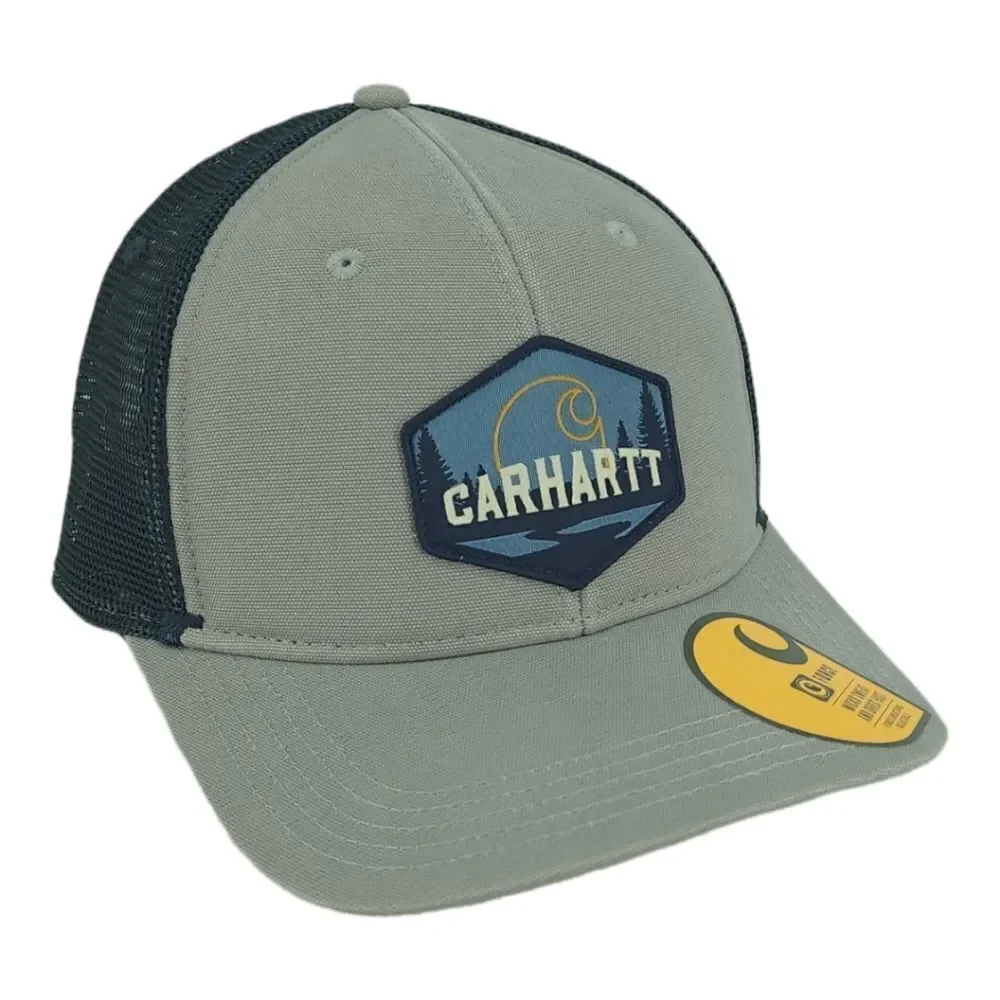 NWT Carhartt OS Canvas Mesh Back Outdoor Patch Adjustable Hat